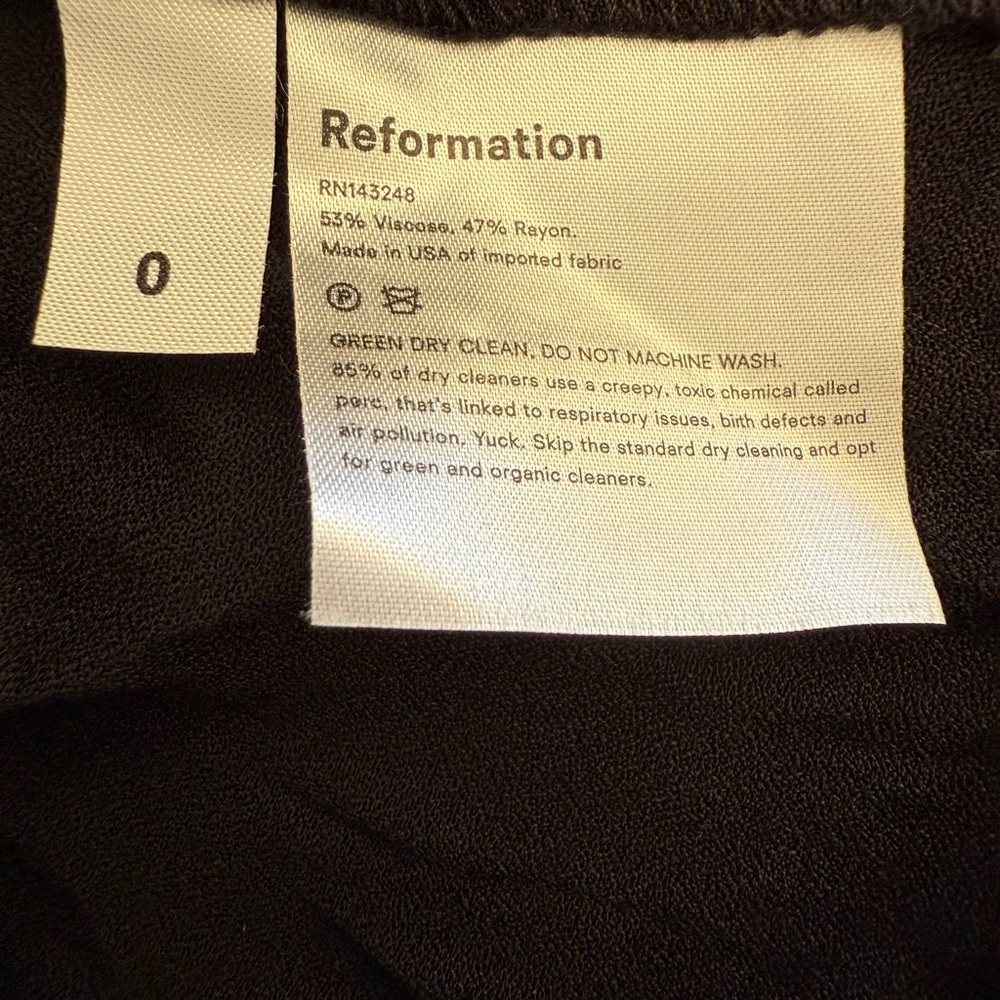 Women’s Reformation Black Maxi Button Up Dress - Picture 11 of 12